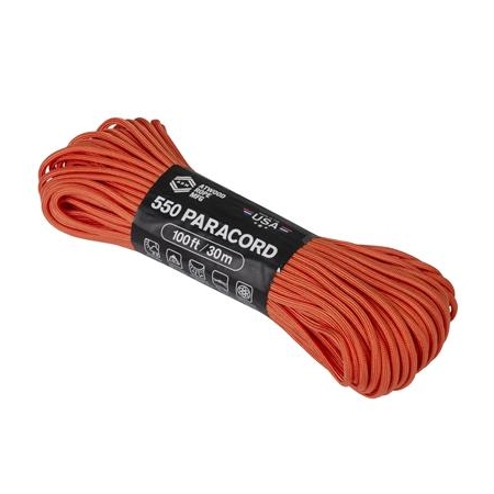Linka 550 Paracord 30,84 m (100ft) - Burnt Orange - Atwood Rope MFG™